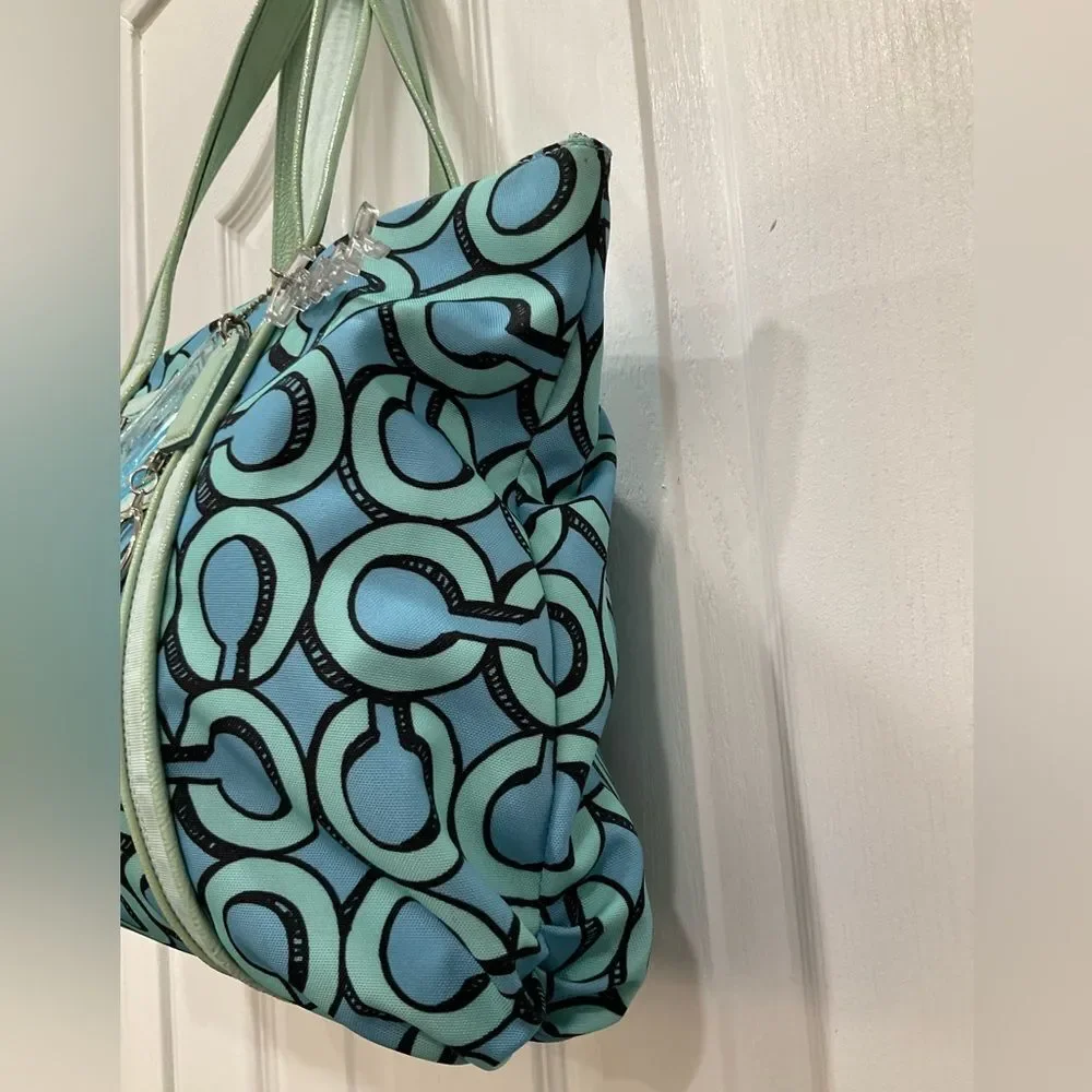 Coach Poppy 3D‎ Op Art Glam Tote Purse Handbag